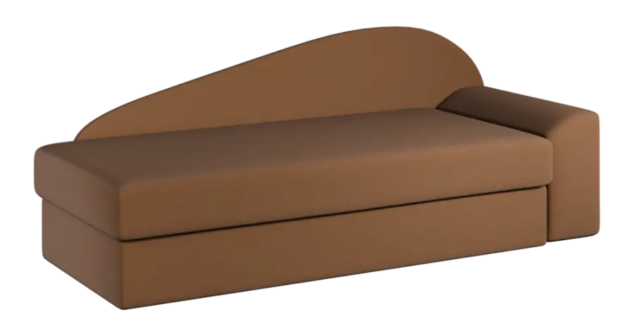 MELISA válenda celočalouněná, provedení pravé, látka BEST 09 - látka písková